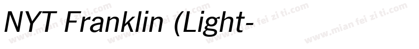 NYT Franklin (Light字体转换